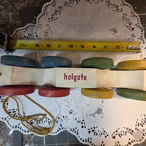 Holgate vintage wooden pull toy